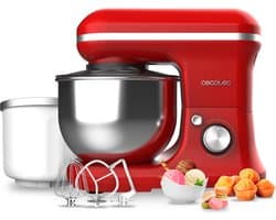 Cecotec Cecomixer Merengue 5L 1200, 5 l, Rood, Draaiknop, 1200 W, 220-240 V, 50-60 Hz