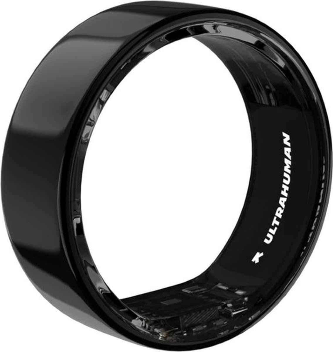 ULTRAHUMAN Ring AIR – Smart Ring | Geen maandabonnement | Bepaal eerst de juiste maat met de Sizing Kit | Slaaptracker - Hartslagmeter - Fitnesstracker – Aster Black – Size 12 — afbeelding 1