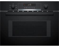 Bosch CMA585GB1 - Serie 6 - Inbouwmagnetron met heteluchtfunctie - 60x45 cm - 44 l - Zwart - Eenvoudig te reinigen met hydrolyse — afbeelding 1