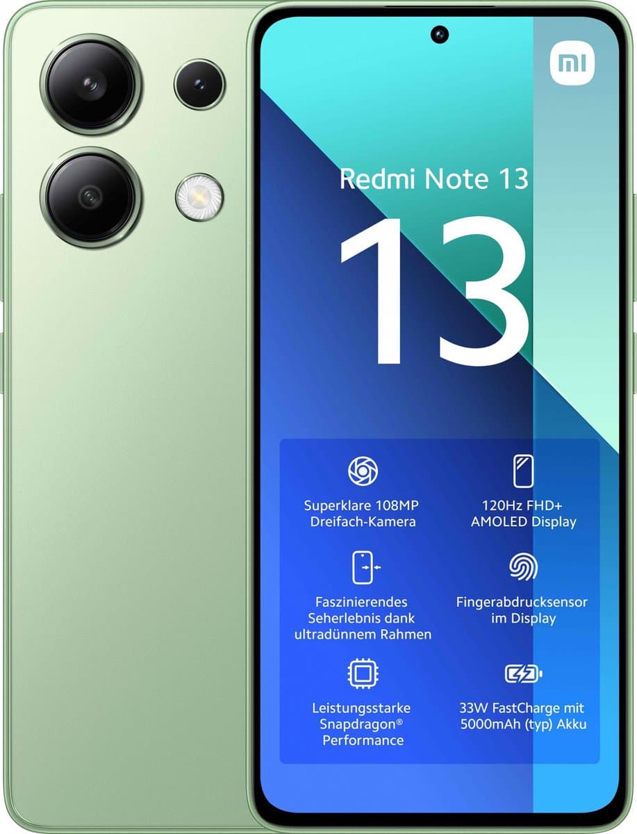 Xiaomi Redmi Note 13 4G - 6GB/128GB - Mint Groen — afbeelding 1