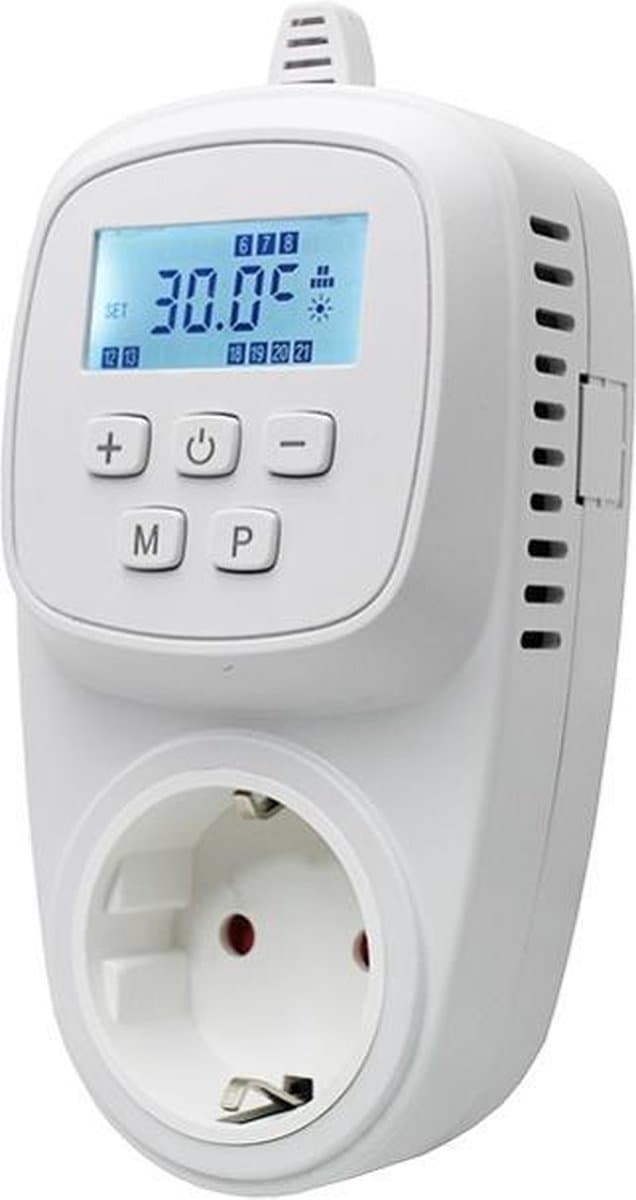 VH Atlas - Plug-in thermostaat - Wifi & App - Programmeerbaar - Geschikt voor elektrische en infrarood verwarming - tot 3000 watt — afbeelding 1