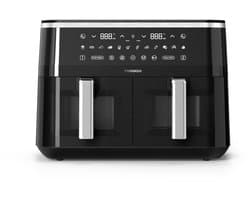 Tornado TAFT-1000-GS - Airfryer - Dubbele mand - 9l - 3100W - Heteluchtfriteuse - Zwart