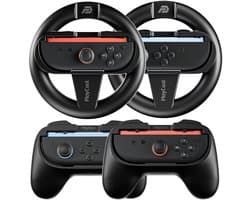 PlayCool 4-in-1 Accessoireset voor Nintendo Switch 2 – 2 Joy-Con sturen & 2 Joy-Con Grips