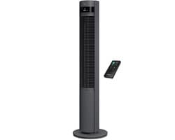 Duux Elevate – Stille Torenventilator met Ionisator – 26 Snelheden & Slaapmodus - Grijs