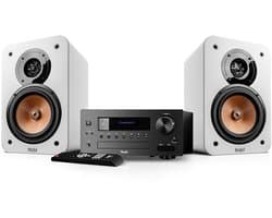 Teufel ULTIMA 20 KOMBO 2 - Premium compacte stereo installatie met 2-kanaals hifi-boekenplankspeakers - Bluetooth aptX, CD-speler en FM/DAB+ radio - wit