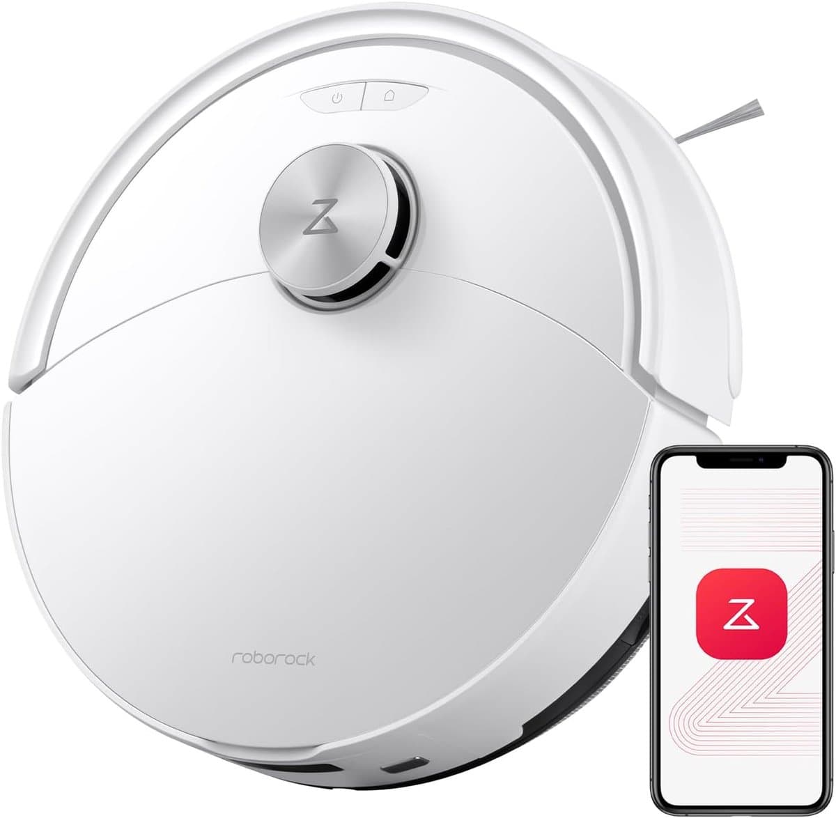 Roborock Q10 S5 Robotstofzuiger– 10000 Pa Zuigkracht–Dubbele Anti-klitfunctie–VibraRise 2.0-Systeem– 8 mm Dweillift– PreciSense LiDAR-navigatie–Obstakelvermijding– APP–Wit — afbeelding 1