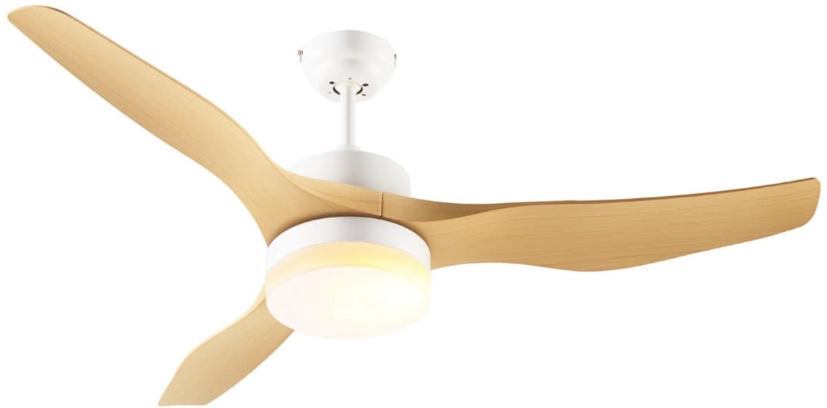Bovista Plafondventilator - Met Verlichting - Plafond Ventilator - Met Lamp - Plafonniere Met Ventilator - Met Licht - Hout — afbeelding 1