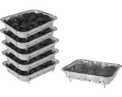 Wegwerp Barbecue met Houtskool – 5 Stuks – Instant BBQ voor Camping, Balkon of Picknick – Inclusief Rooster – Barbecue Accessoires – BBQ Kopen