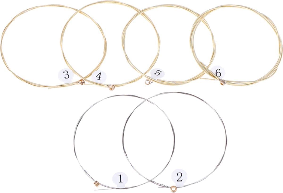 *** Set van 6 Gitaarsnaren voor Klassieke Akoestische Gitaar - Stalen Snaren - 6 Snaren - van Heble® *** — afbeelding 1