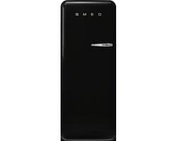 Smeg FAB28LBL5 - Kastmodel koelkast - scharnier links - Zwart