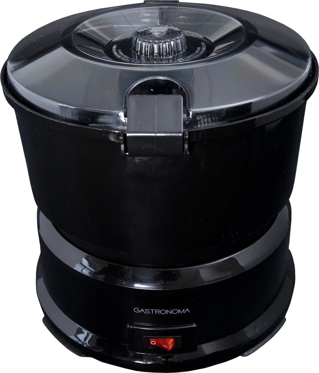 Gastronoma Elektrische Aardappelschiller - 85W - Aardappelschrapmachine met slacentrifuge - 18220001 - Zwart — afbeelding 1