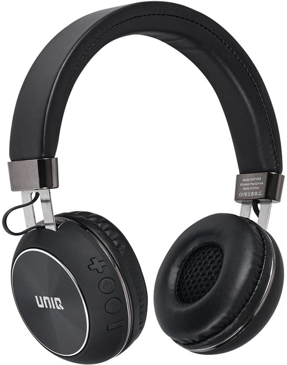 UNIQ Wireless Koptelefoon Deep Bass - Round Shape - Zwart — afbeelding 1