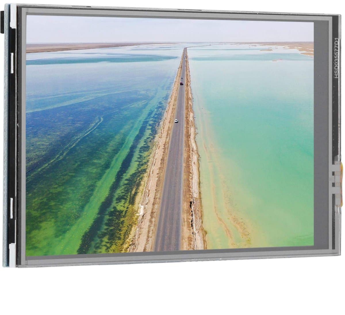Verbeterde HD-versie, energiezuinig resistief touchscreen-monitor voor Raspberry Pi, brede compatibiliteit, 3,5 inch monitor, compatibel met Pi 4B / 3B+ / 3B / 2B — afbeelding 1
