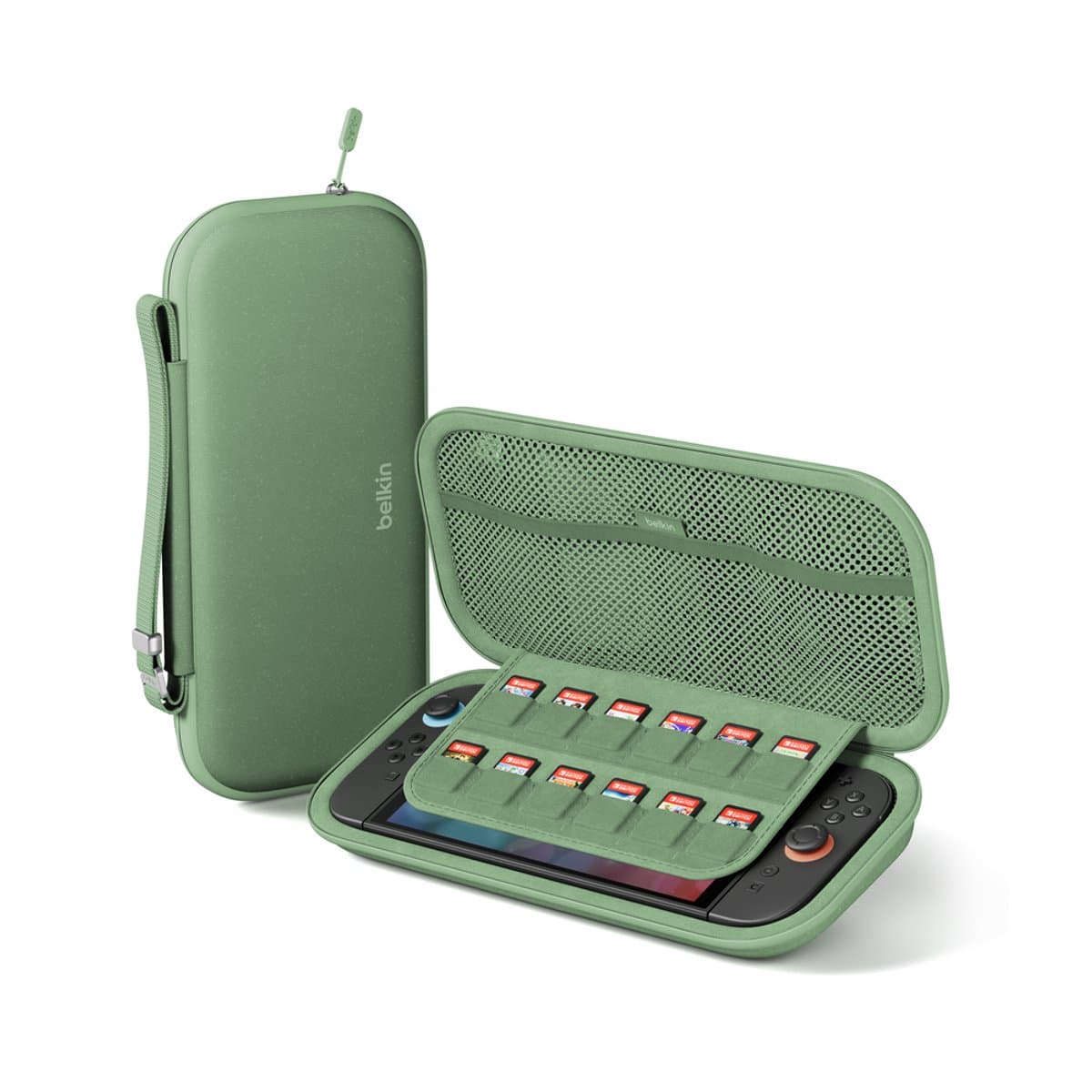 Belkin Gaming Nintendo Switch 2 Beschermhoes met AirTag vak – Groen — afbeelding 1