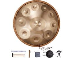 VEVOR Handpan Drum 55cm 10 Noten D Mineur Handtrommelinstrument met Hamer