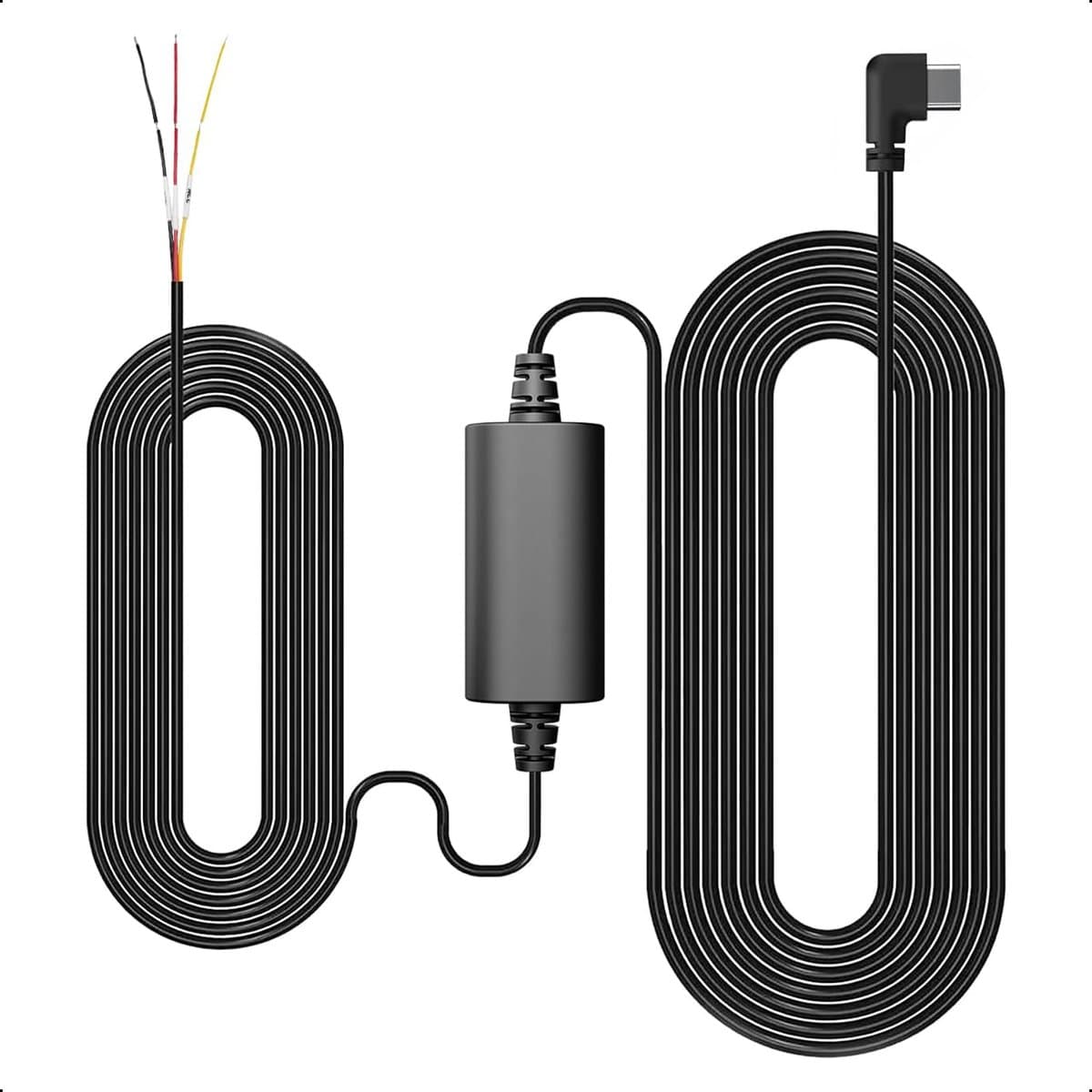 Tech Essentials Dashcam Hardwire Kit - USB-C - Voor Auto Camera Met Accu - Camera Bewaking — afbeelding 1