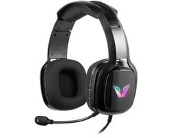VX Gaming Maverick Gaming Headset met Microfoon - Bedraad - RGB Verlichting - Bluetooth - Geschikt voor PC / PS4 / PS5 / Xbox / PC (VX-243-BK)