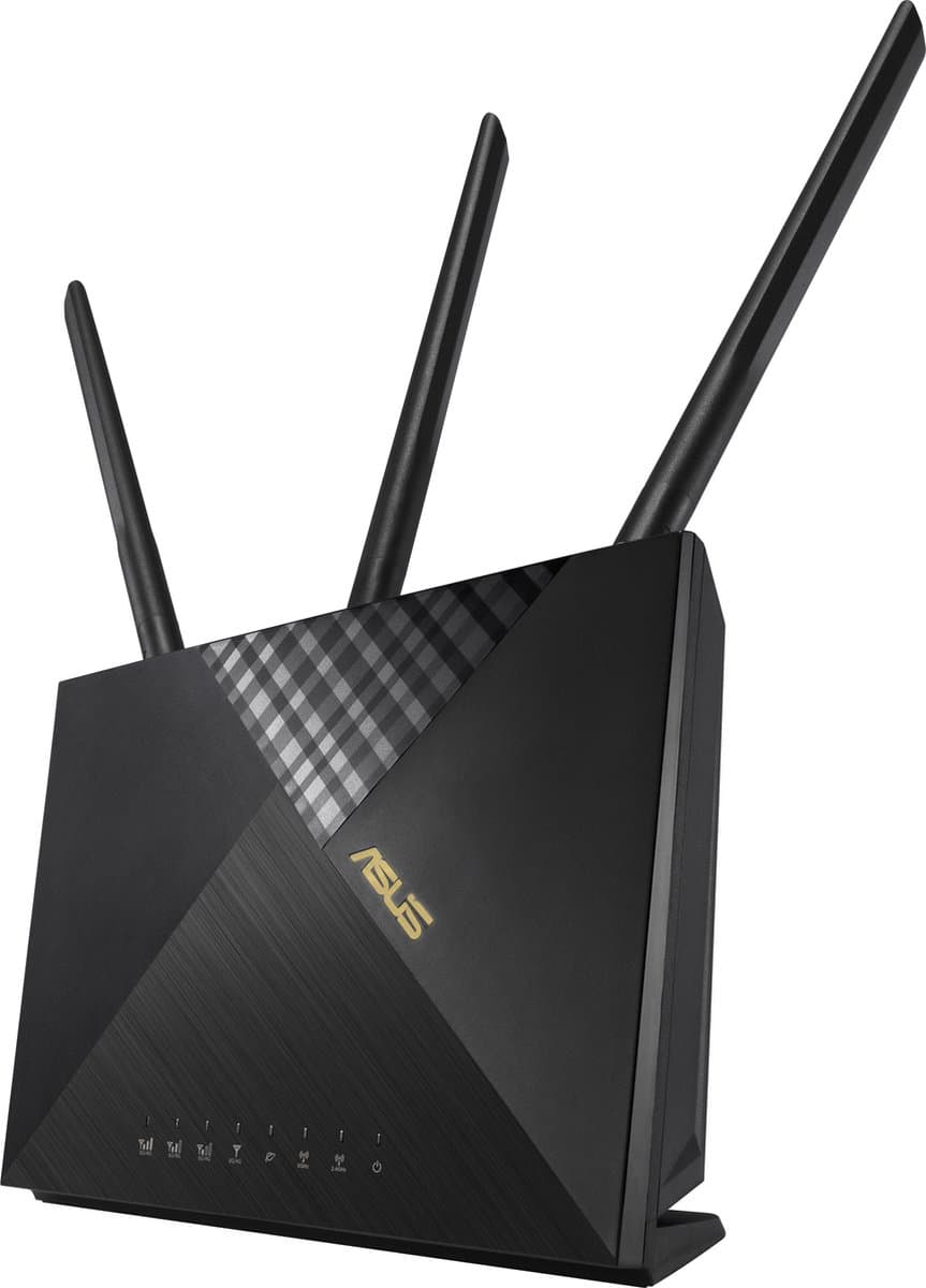ASUS 4G-AX56 draadloze router gigabit ethernet dual-band (2,4 GHz / 5 GHz) zwart — afbeelding 1