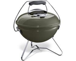 Weber Smokey Joe® Premium - Ø 37 cm Grillrooster - Houtskoolbarbecue - Smoke Grey - Tuck-N-Carry Dekselvergrendeling - Gesloten ketel voor asopvang - Ventilatierooster in deksel - Stabiel frame met 3 poten - Draagbeugel