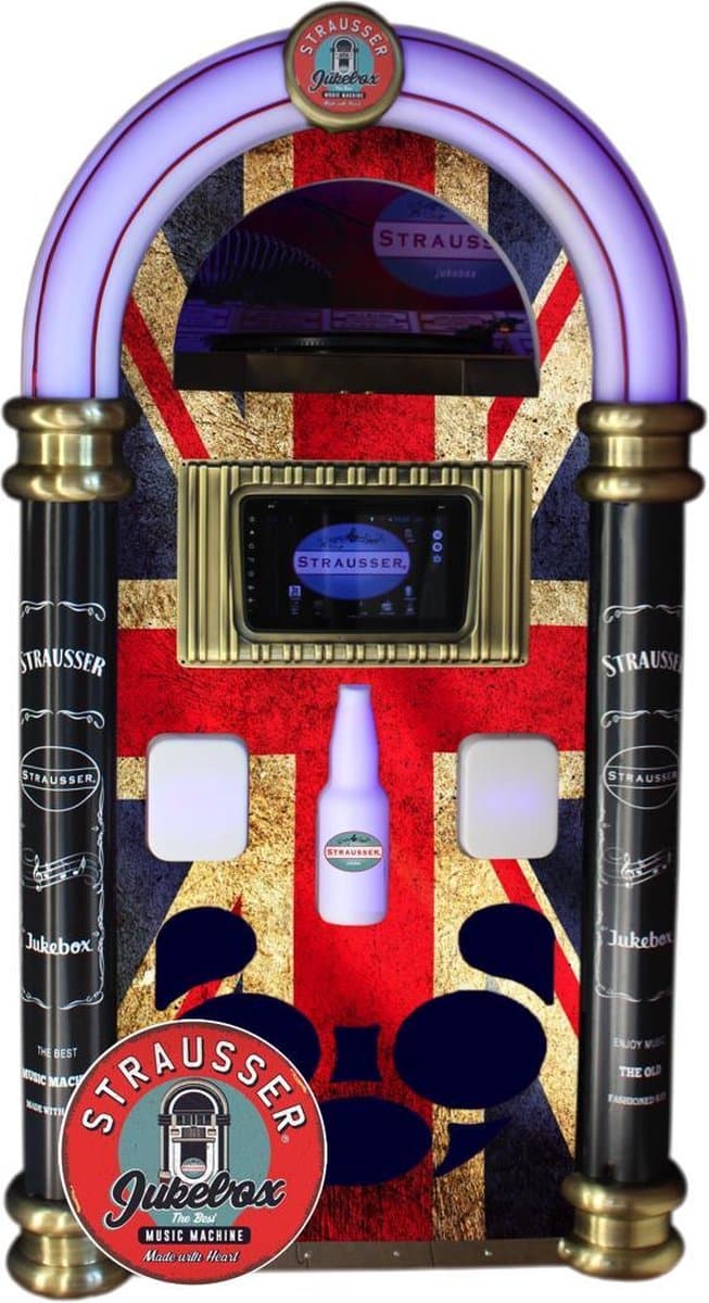 Strausser Jukebox Union Jack — afbeelding 1