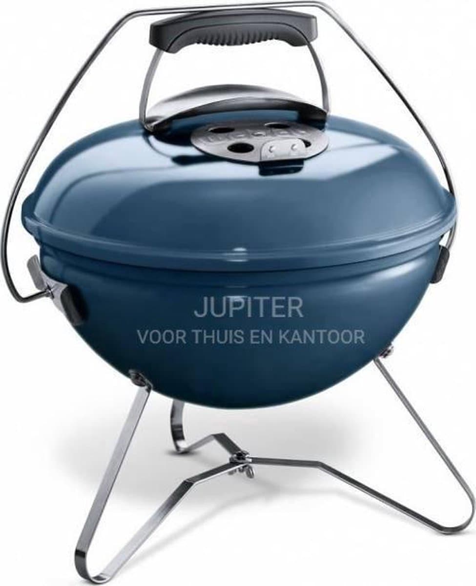 Weber Smokey Joe® Premium - Ø 37 cm Grillrooster - Houtskoolbarbecue - Slate Blue - Tuck-N-Carry Dekselvergrendeling - Gesloten ketel voor asopvang - Ventilatierooster in deksel - Stabiel frame met 3 poten - Draagbeugel — afbeelding 1