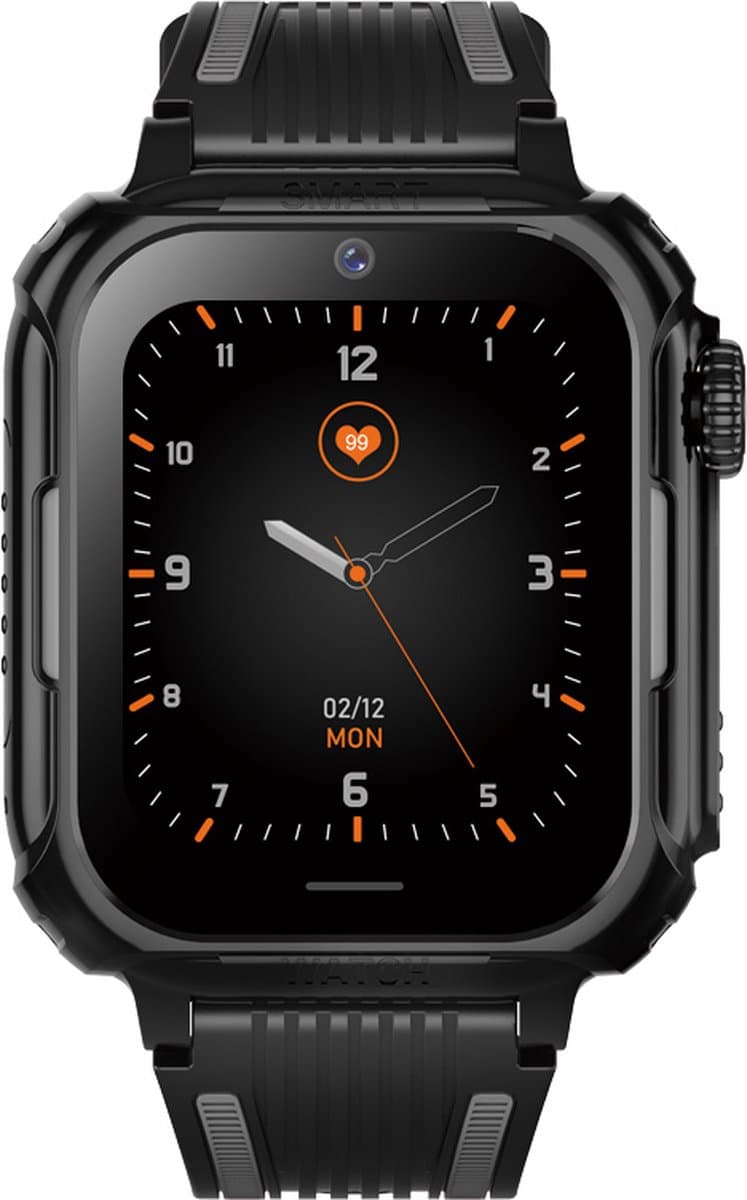 Wiesba WB39B - smartwatch kinderen - gps horloge kind - kinderhorloge bellen - gps tracker kinderhorloge - kinderhorloge met gps - kinderhorloge - Zwart — afbeelding 1