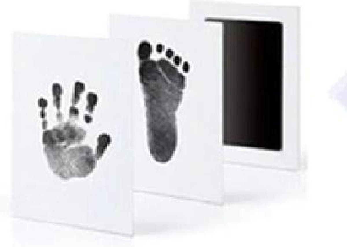 BalleenShiny baby handafdruk inkt - baby voetafdruk - afdruk inkt - hond pootafdruk - huisdier inkt afdruk - herinnering huisdier - herinnering geboorte - pootafdruk huisdier - pootafdruk kind - pootafdruk baby - incl. Nederlandse handleiding — afbeelding 1