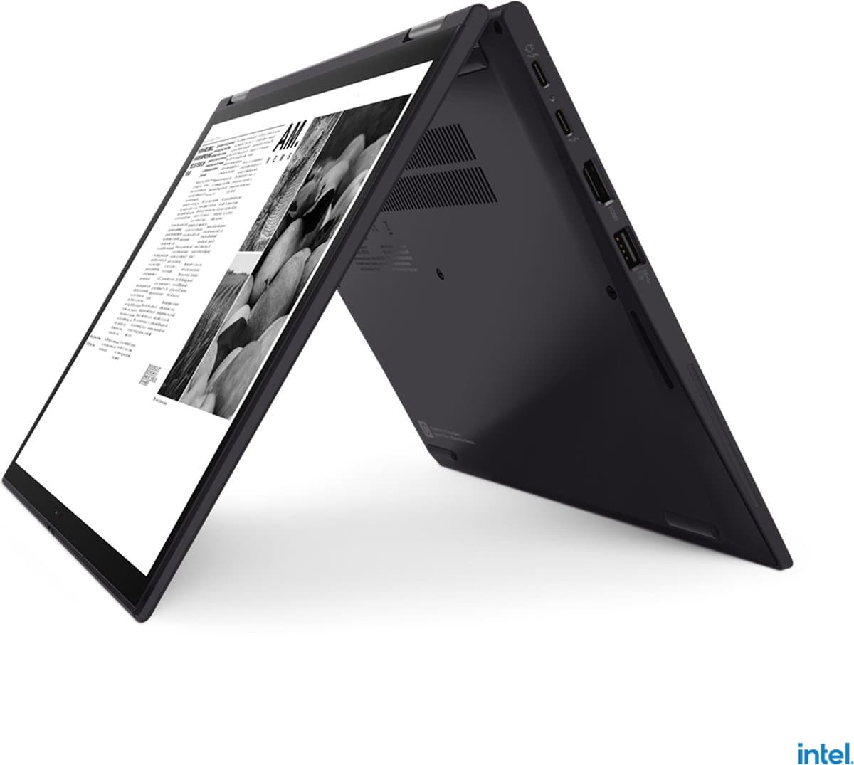 Lenovo ThinkPad X13 Yoga Gen 2 (Intel) Intel® Core™ i5 i5-1135G7 Hybride (2-in-1) 33,8 cm (13.3") Touchscreen WUXGA 16 GB LPDDR4x-SDRAM 512 GB SSD Wi-Fi 6 (802.11ax) Windows 11 Pro Engels Zwart — afbeelding 1