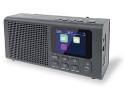 Caliber Noodradio - fm en dab+ - Radio op Batterijen - Noodpakket - Noodradio - Werkt op Batterijen en Netstroom - lcd scherm - Wekkerfunctie - 10 Presets (HPG318DAB)