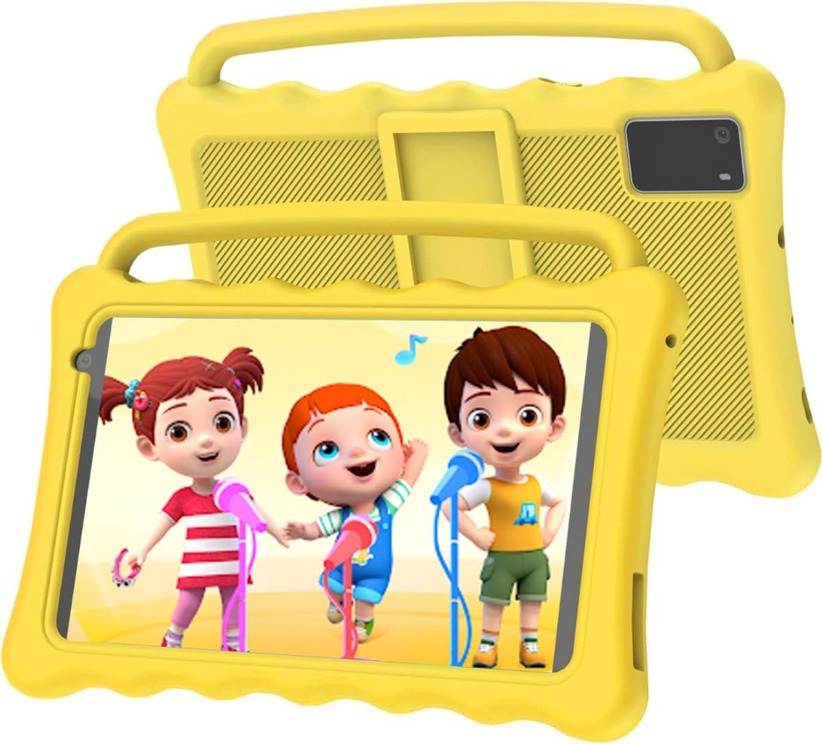 ApexArte® Kindertablet Vanaf 3 Jaar - Tablet Kinderen - Kinderspeelgoed - Geel — afbeelding 1