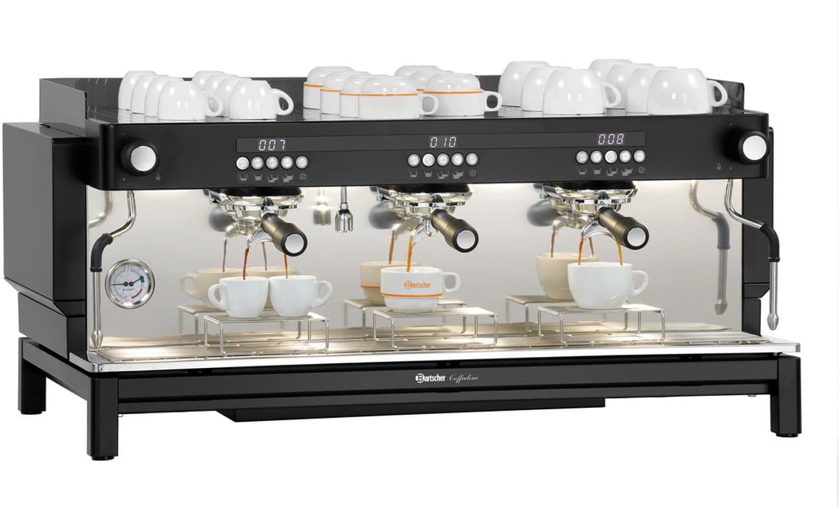 Bartscher Koffiemachine Coffeeline B30 - 3 Groepen - Zelfreinigend - 400V - 990x575x465mm - Horeca Koffiemachine - Koffieapparaat — afbeelding 1