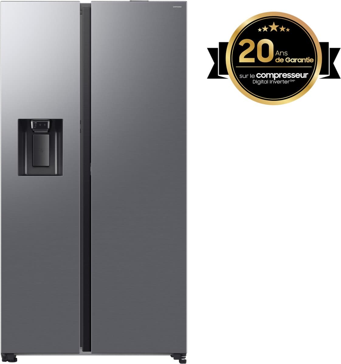 Samsung RS80F66KBT, Vrijstaand, Amerikaanse deur, Roestvrijstaal, 2 deur(en), Binnenin, R600a — afbeelding 1