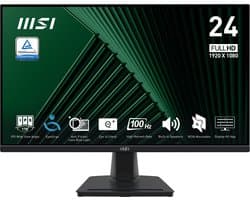 MSI Pro MP245G computer monitor 60,5 cm (23.8") 1920 x 1080 Pixels Full HD LCD Zwart