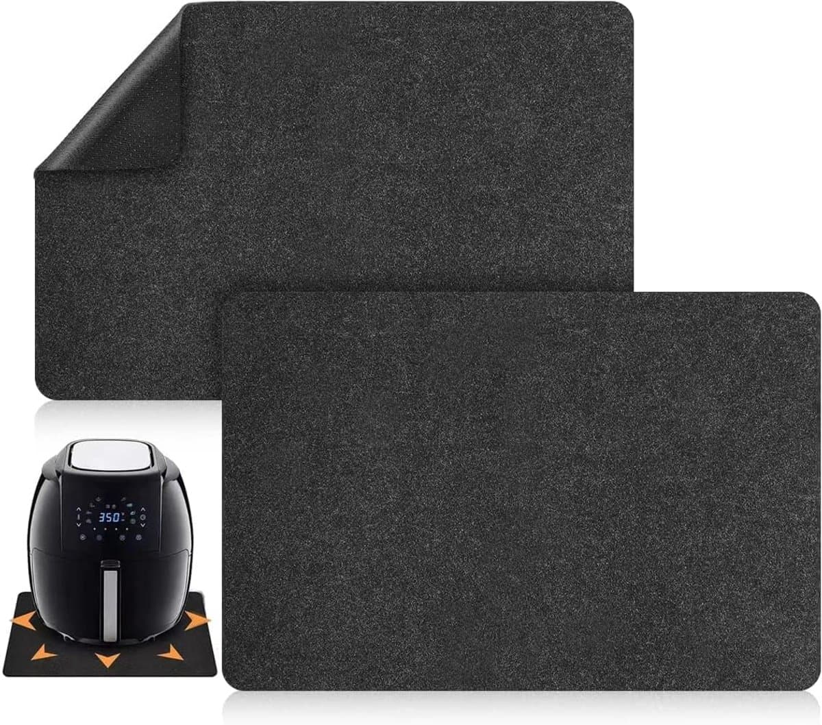 2 Stuks - Airfryer Hittebestendige Pad - Aanrechtblad Beschermpad Hittebestendige Pad - Koffiemachine Pad - Oven Beschermpad - 44 × 30 CM — afbeelding 1