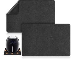 2 Stuks - Airfryer Hittebestendige Pad - Aanrechtblad Beschermpad Hittebestendige Pad - Koffiemachine Pad - Oven Beschermpad - 44 × 30 CM