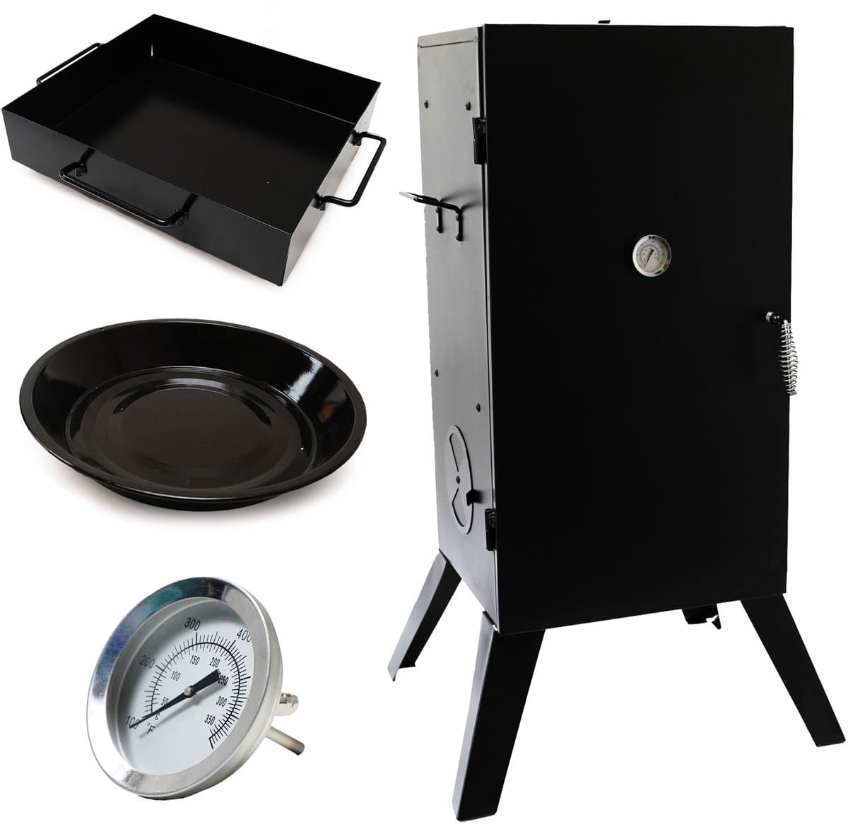 Eurocatch Shadow Chef Smoker - Rookoven - Rookkast - Incl. Thermometer - Rookhaken - Roosters — afbeelding 1