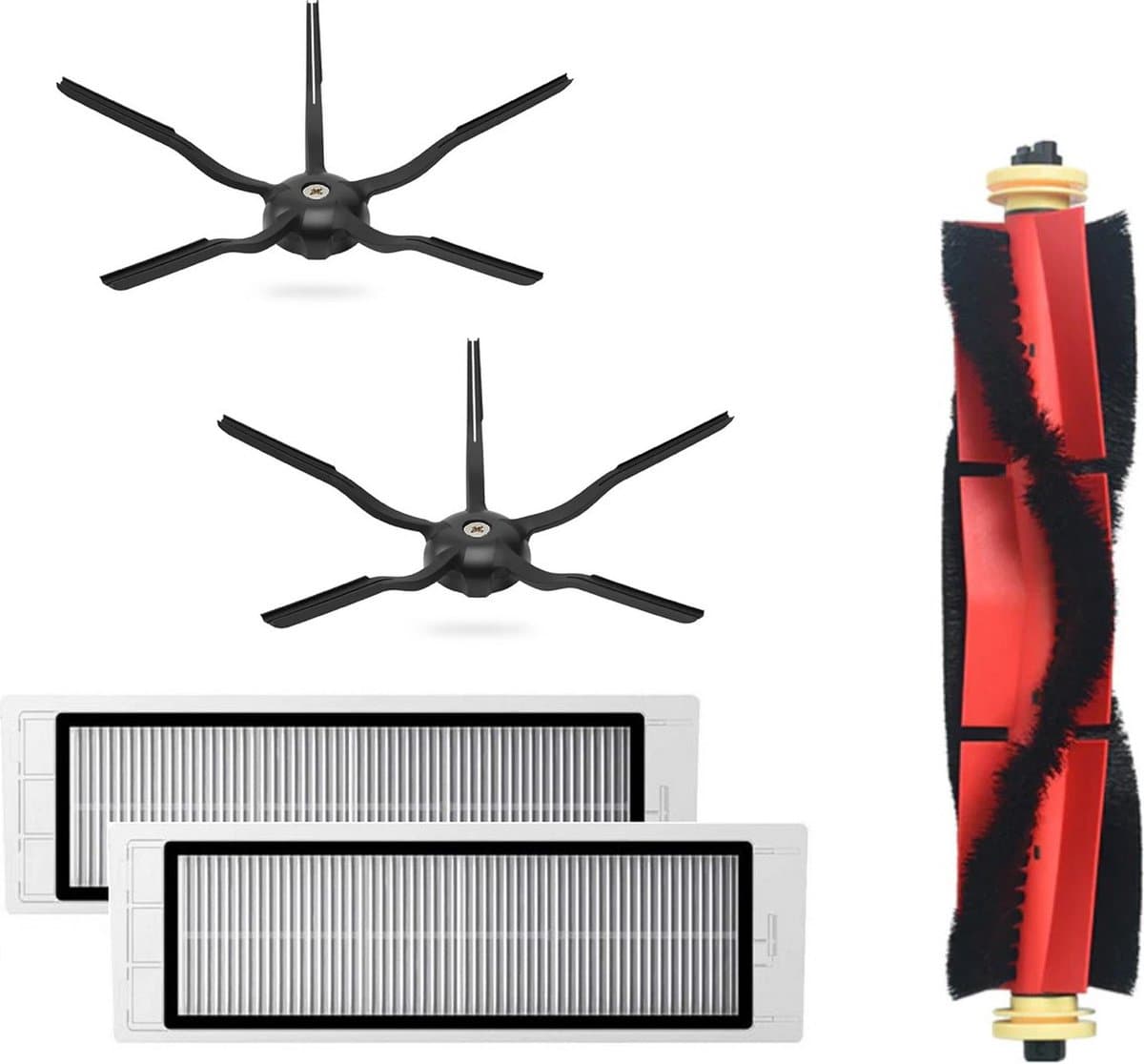 Onderhoudspakket (Zwart) - Compatible met Roborock S4, S5, S6 & E Series (S4, S5, S5Max, S6, S6 Pure, S6MaxV) — afbeelding 1