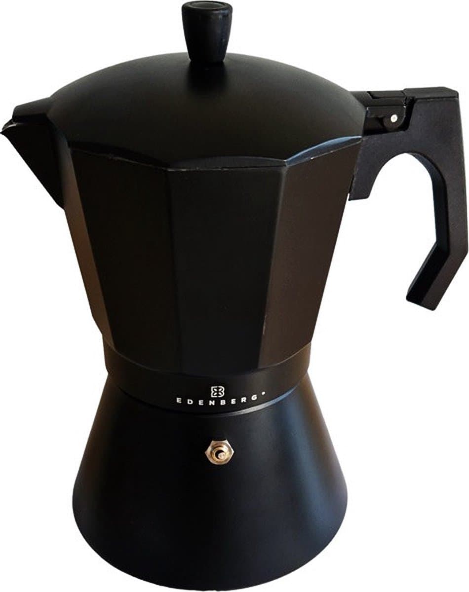 Edënbërg Black Line - Percolator - Koffiemaker 6 kops - Espresso Maker 300 ML - Zwart — afbeelding 1
