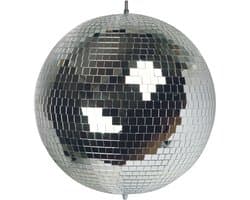 HQ-Power Disco spiegelbol Ø 30 cm, spectaculaire lichteffecten voor feestjes, veilig ophangsysteem en facetglas, dansvloer accessoire voor disco en meer