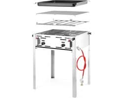 HENDI Grill-Master Maxi – Krachtige barbecue – 11,6kW – 650x540x840 mm – Inclusief gasslang en drukregelaar