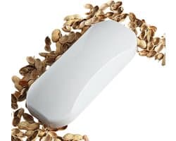 Tafelkruimelverwijderaar - Handafstoffer Schoonmaakborstel - Dagelijks Onderhoud - Ergonomische Greep - 19.8x8.3cm - Wit