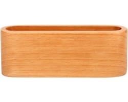 Houten Visitekaart Houder voor Kantoor - Opbergdoos voor Naamkaarten en Bureau Stand