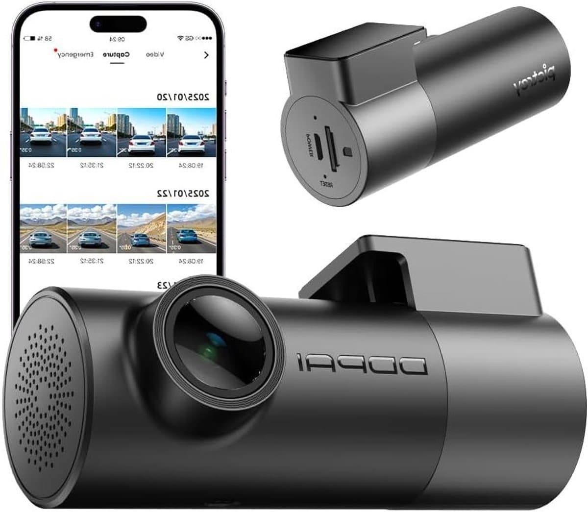 Dashcam Auto - Autocamera Rijrecorder - Veilig Rijden - Inclusief 128GB Kaart - 2x6x5 cm - Zwart — afbeelding 1