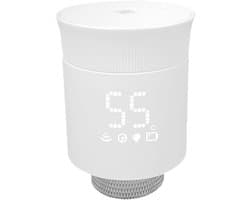 Radiatorkraan Thermostaat - Temperatuurregelaar Verwarming - Energie Besparen - App en Spraakbediening - M30x15mm - Wit