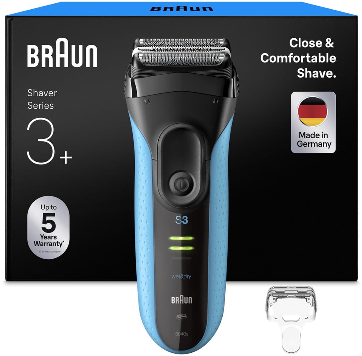 Braun Series 3+ 3040S Blauw — afbeelding 1
