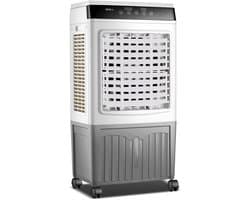 Verdampingsluchtkoeler - Mobiele ventilator - Ruimte verkoelen - Grote tankcapaciteit - 30 liter - Wit