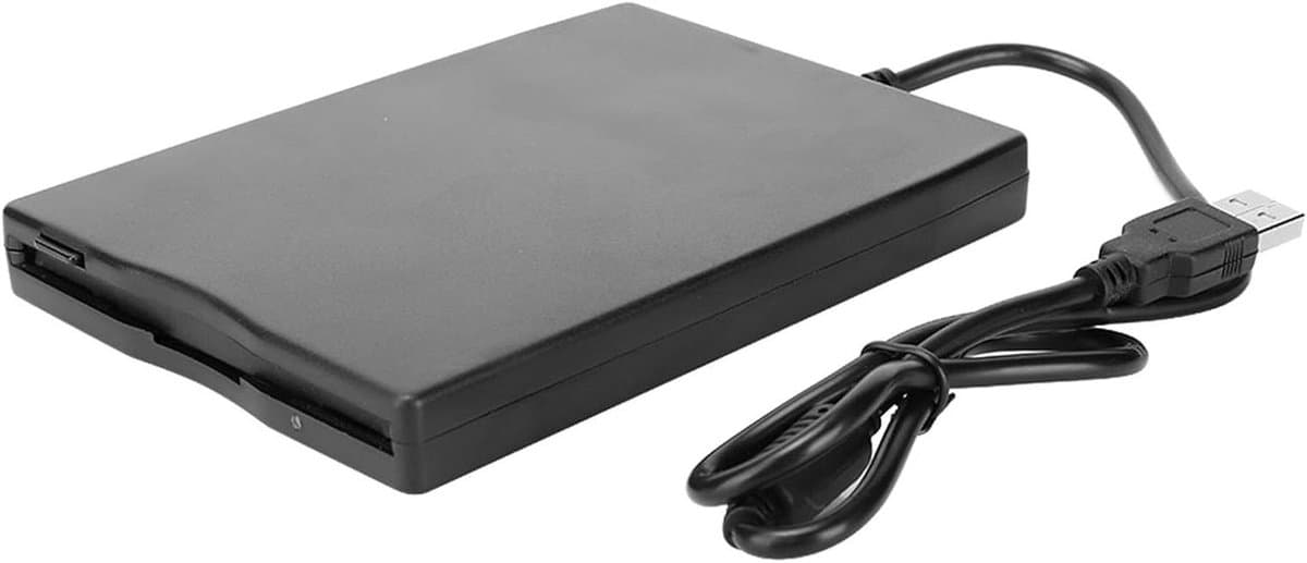 Externe Floppy Drive - 3.5 Inch Lezer - Oude Disks Lezen - Plug and Play - 3.5 Inch - Zwart — afbeelding 1