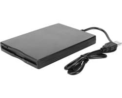 Externe Floppy Drive - 3.5 Inch Lezer - Oude Disks Lezen - Plug and Play - 3.5 Inch - Zwart