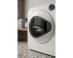 Wasdroger 3 kg – EcoDry Compact 830W Luchtafvoerdroger, 5 Programma’s, Vrijstaand & Wandmontage, Compact Design, Energiezuinig – Wit Bella