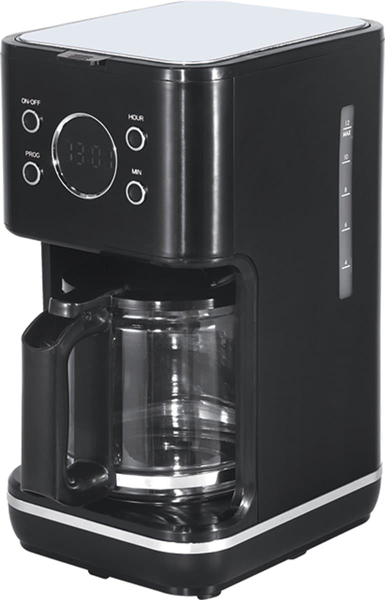 Swiss Haus® CM2315 Koffiezetapparaat – 1.5L Glazen Kan – 1000W – LED Display met Timer – 10-15 Koppen - Anti-Drip – Permanente & Nylon Filter – Zwart — afbeelding 1
